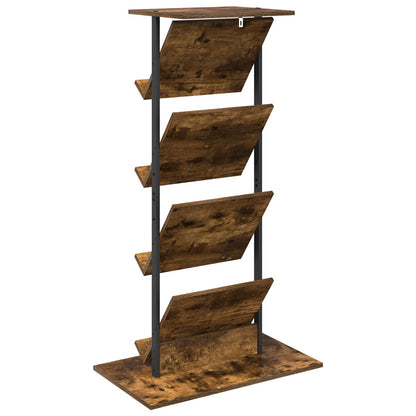 Scaffale per riviste Rovere fumé 68 x 40 x 123.5 cm | homemem39