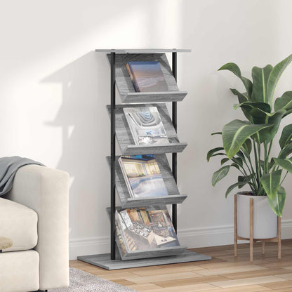 Scaffale per riviste Grigio Sonoma 68 x 40 x 123.5 cm
