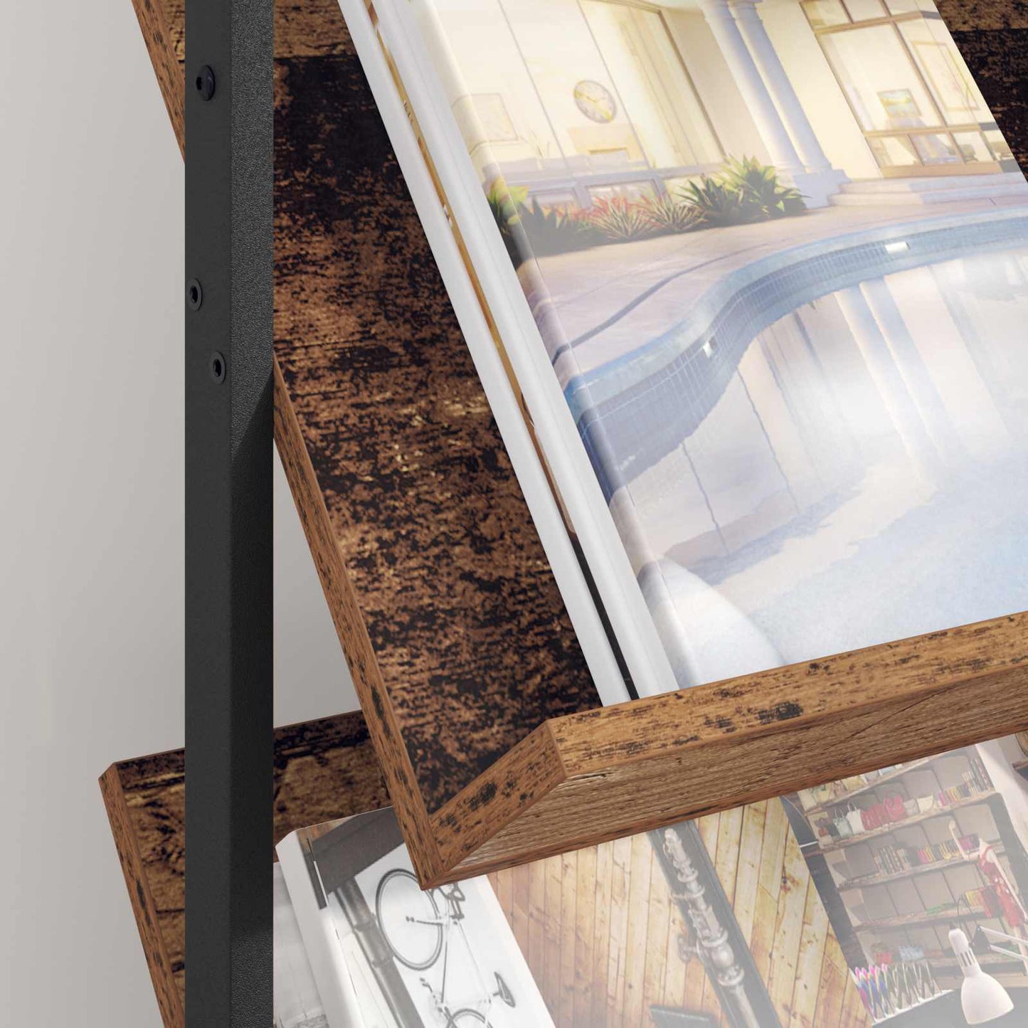 Scaffale per riviste Legno vecchio 68 x 40 x 123.5 cm