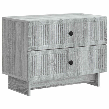 Armadio da Notte con cassetto Grigio Sonoma 62 x 34,5 x 47,5 cm