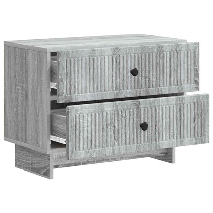 Armadio da Notte con cassetto Grigio Sonoma 62 x 34,5 x 47,5 cm