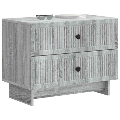 Armadio da Notte con cassetto Grigio Sonoma 62 x 34,5 x 47,5 cm