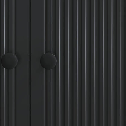 Credenza Nero 66 x 34,5 x 90 cm Legno ingegnerizzato