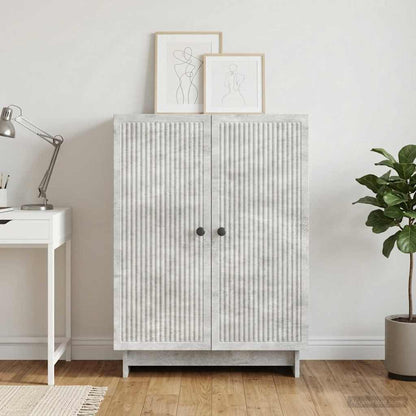 Credenza Grigio Cemento 66 x 34,5 x 90 cm Legno ingegnerizzato