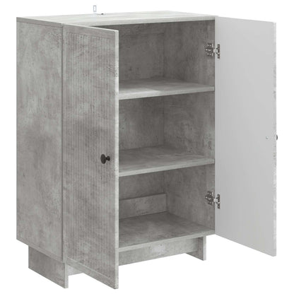 Credenza Grigio Cemento 66 x 34,5 x 90 cm Legno ingegnerizzato