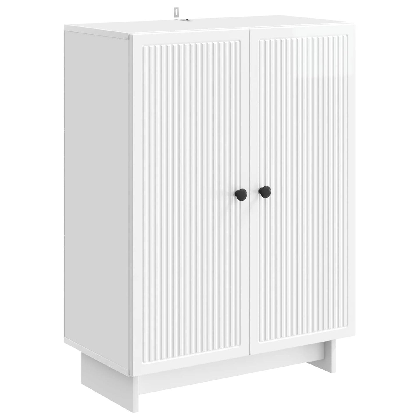 Credenza Bianco Lucido 66 x 34,5 x 90 cm Legno ingegnerizzato | homemem39