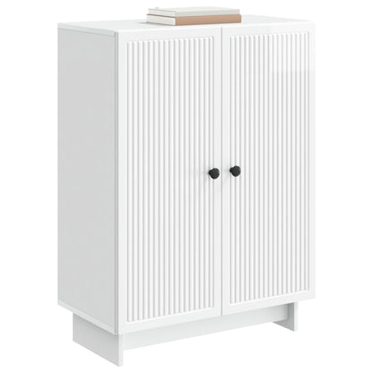 Credenza Bianco Lucido 66 x 34,5 x 90 cm Legno ingegnerizzato | homemem39