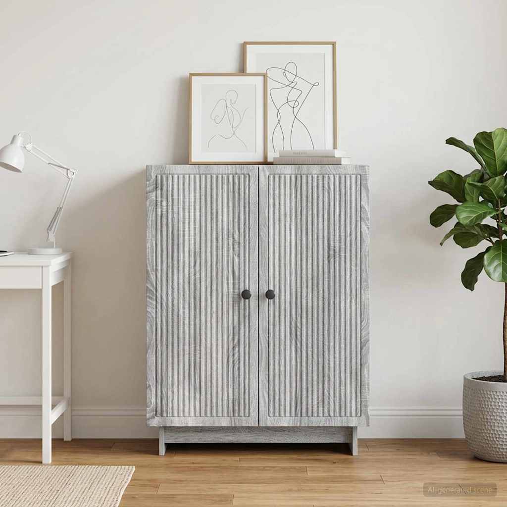 Credenza Grigio Sonoma 66 x 34,5 x 90 cm Legno ingegnerizzato
