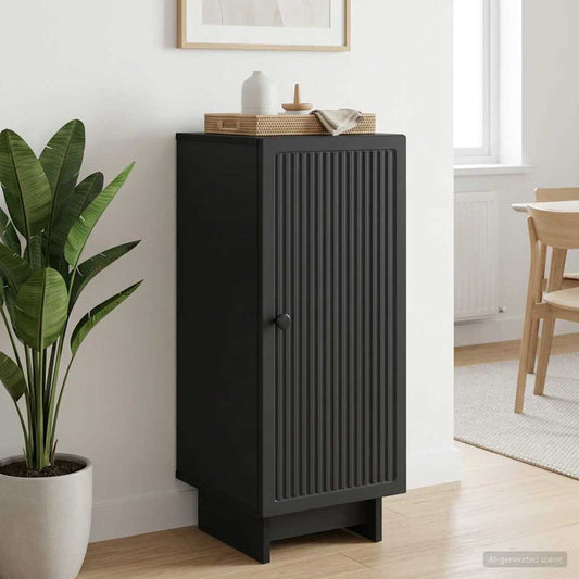 Credenza Nero 33 x 34,5 x 90 cm Legno ingegnerizzato