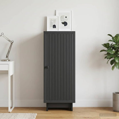 Credenza Nero 33 x 34,5 x 90 cm Legno ingegnerizzato