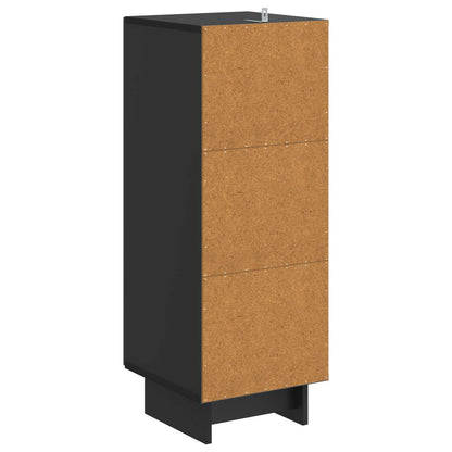 Armadietto Nero 33 x 34,5 x 90 cm Legno ingegnerizzato | homemem39