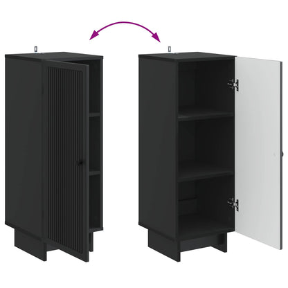 Credenza Nero 33 x 34,5 x 90 cm Legno ingegnerizzato