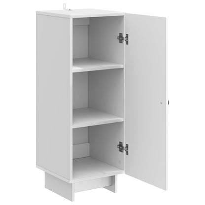 Credenza Bianco Lucido 33 x 34,5 x 90 cm Legno ingegnerizzato