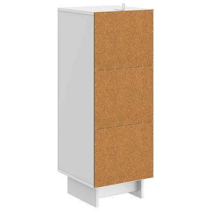 Armadietto Bianco Lucido 33 x 34,5 x 90 cm Legno ingegnerizzato | homemem39