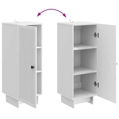 Credenza Bianco Lucido 33 x 34,5 x 90 cm Legno ingegnerizzato