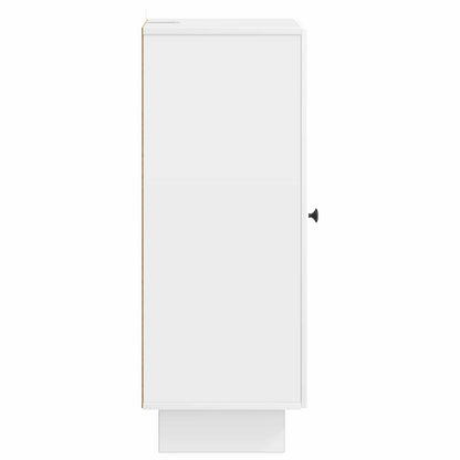 Credenza Bianco Lucido 33 x 34,5 x 90 cm Legno ingegnerizzato