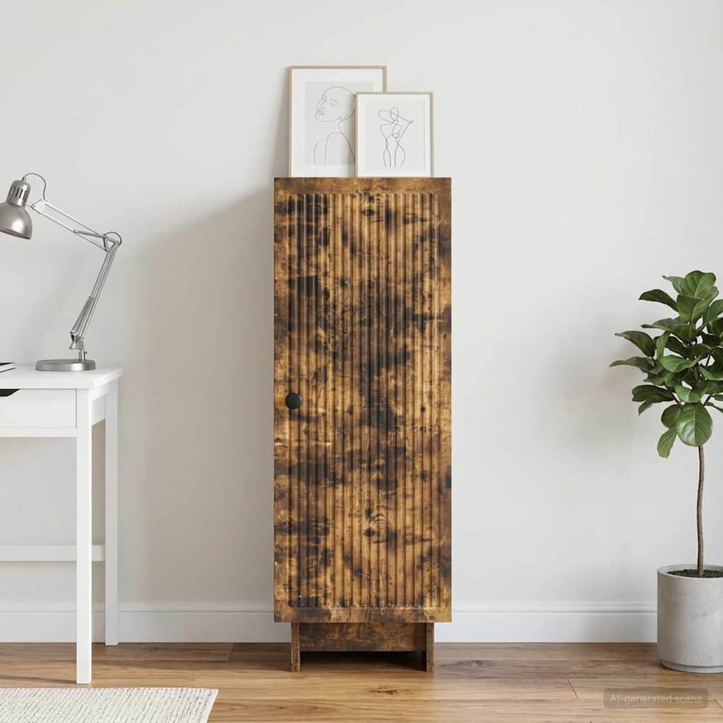 Credenza Rovere Fumo 33 x 34,5 x 90 cm Legno ingegnerizzato