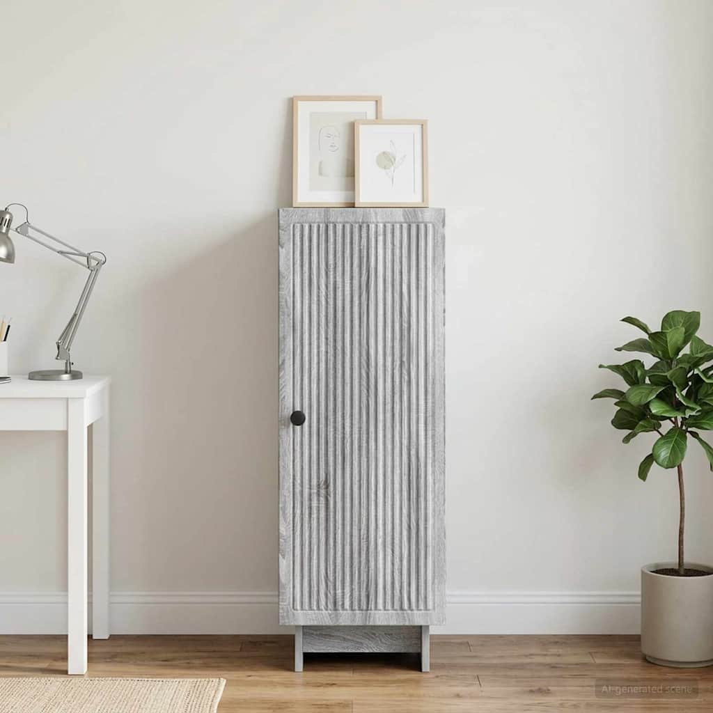 Credenza Sonoma grigio 33 x 34,5 x 90 cm Legno ingegnerizzato