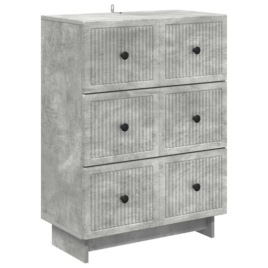 Mobile con Cassetti Grigio Cemento 66 x 34,5 x 90 cm | homemem39