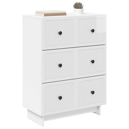 Mobile con Cassetti Bianco Lucido 66 x 34,5 x 90 cm | homemem39