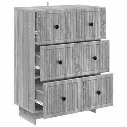 Mobile con Cassetti Grigio Sonoma 66 x 34,5 x 90 cm