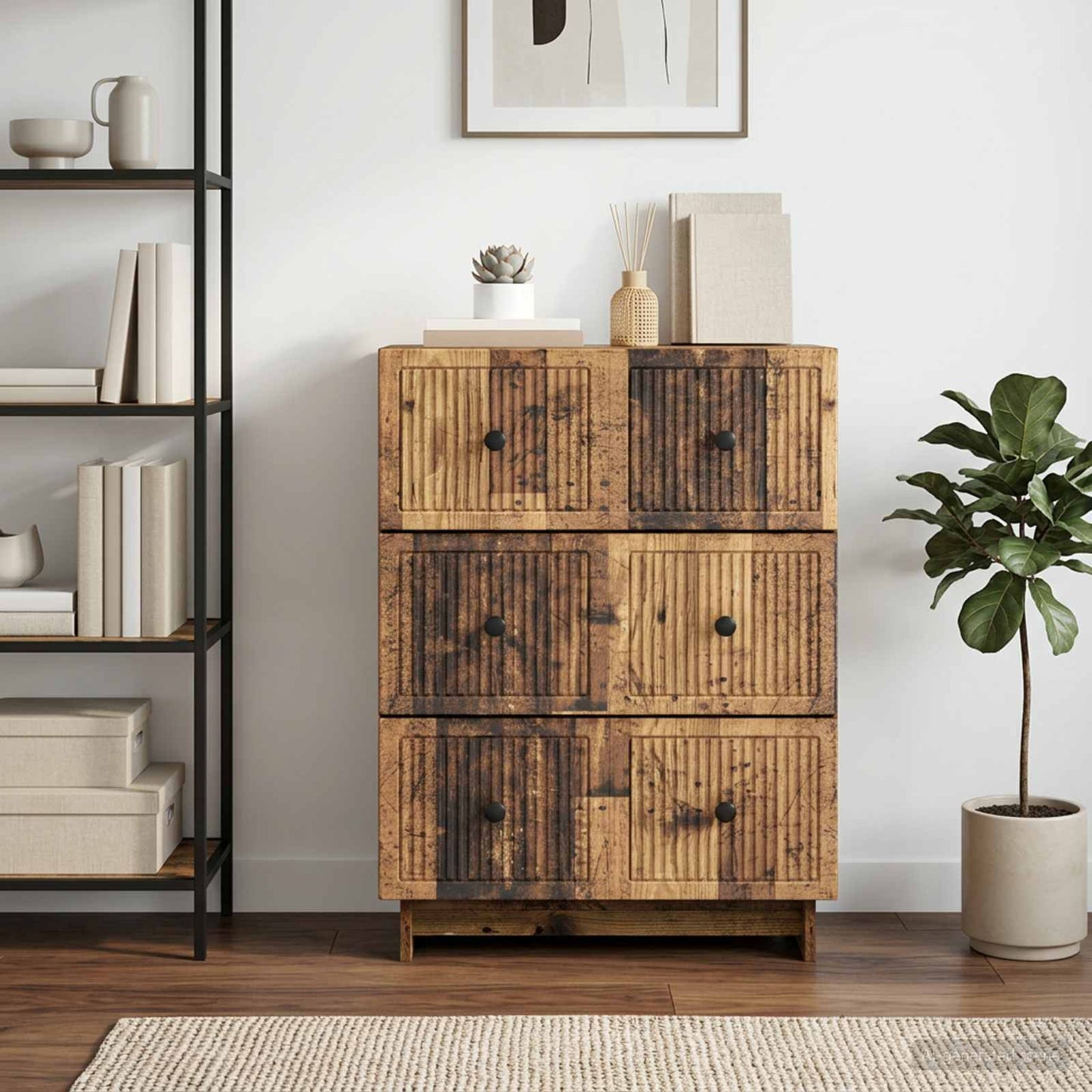 Mobile con Cassetti Legno antico 66 x 34,5 x 90 cm