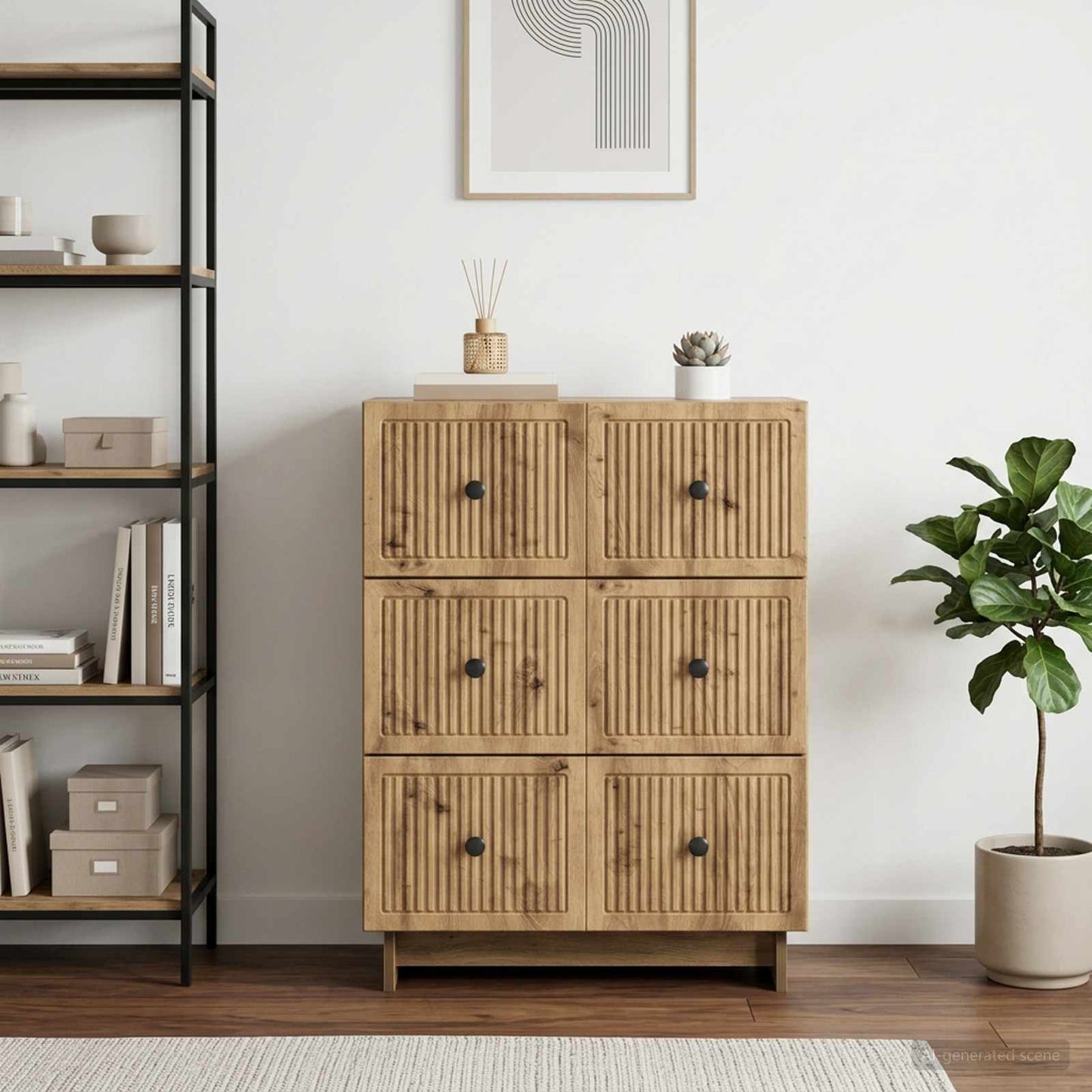 Mobile con Cassetti 66 x 34,5 x 90 cm Legno ingegnerizzato