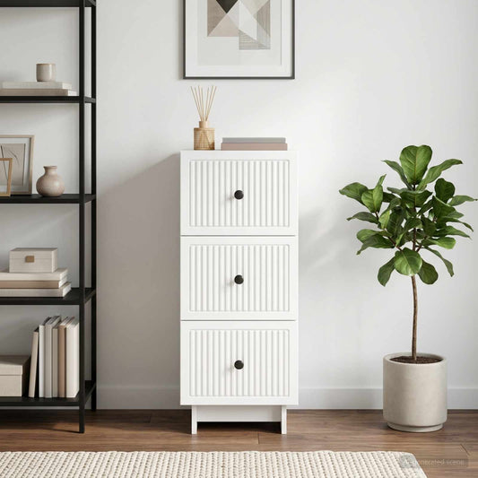 Mobile con Cassetti Bianco 33 x 34,5 x 90 cm