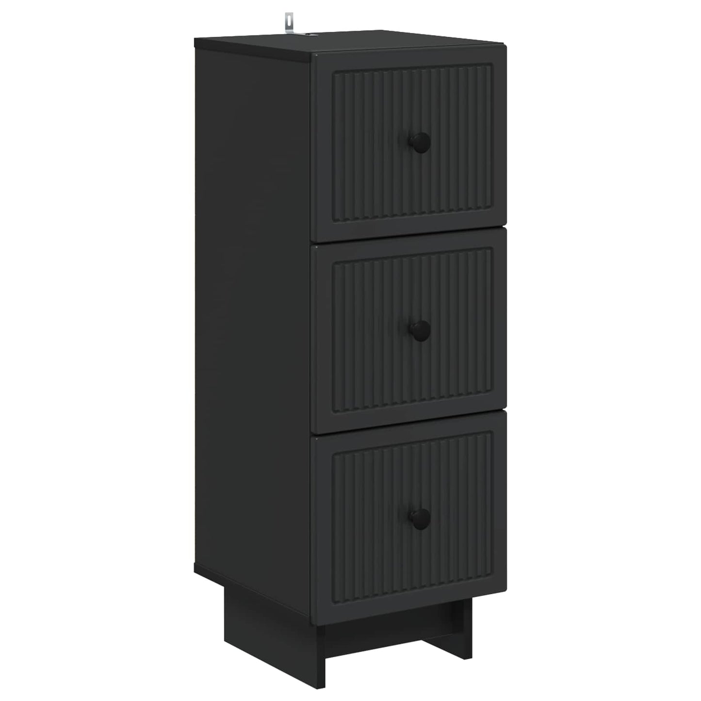 Mobile con Cassetti Nero 33 x 34,5 x 90 cm Legno ingegnerizzato | homemem39