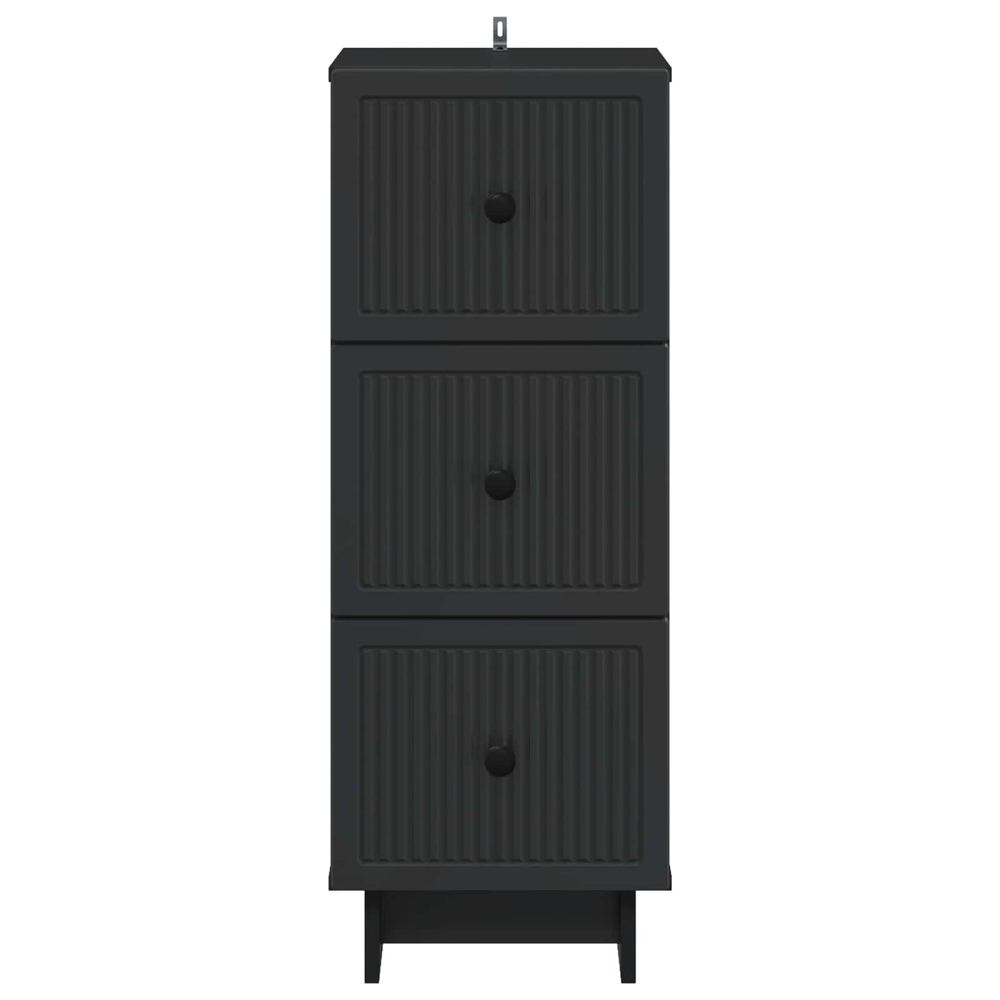 Mobile con Cassetti Nero 33 x 34,5 x 90 cm Legno ingegnerizzato | homemem39