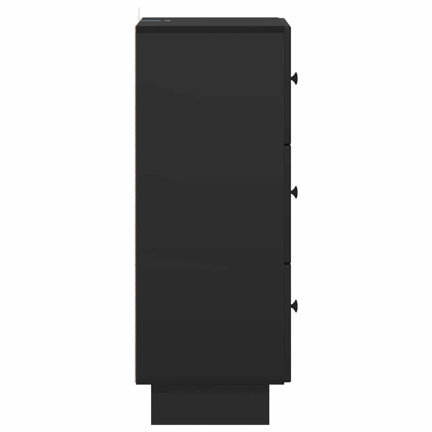 Mobile con Cassetti Nero 33 x 34,5 x 90 cm Legno ingegnerizzato | homemem39