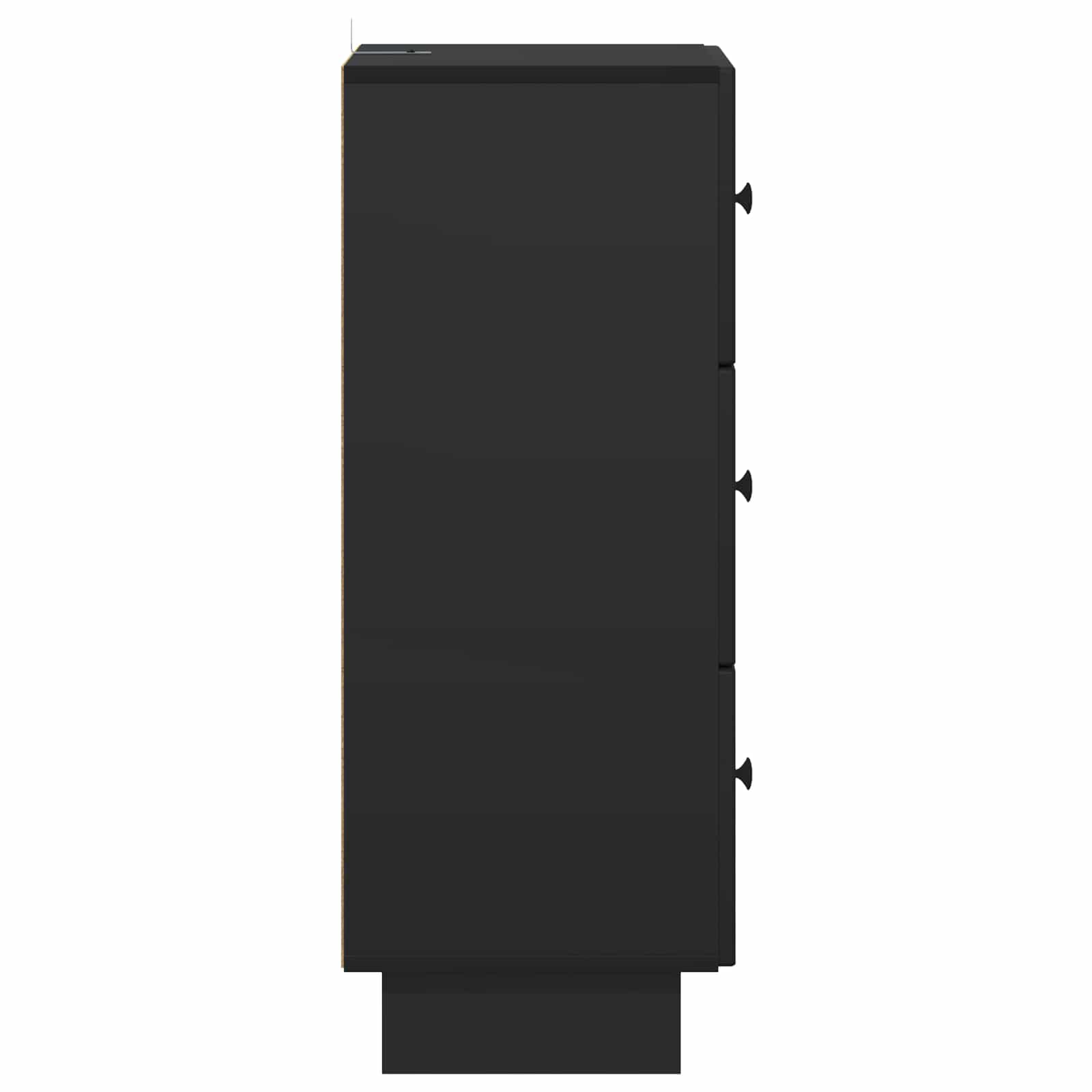 Mobile con Cassetti Nero 33 x 34,5 x 90 cm Legno ingegnerizzato | homemem39