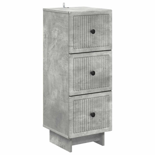 Mobile con Cassetti Grigio Cemento 33 x 34,5 x 90 cm | homemem39