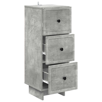 Mobile con Cassetti Grigio Cemento 33 x 34,5 x 90 cm | homemem39
