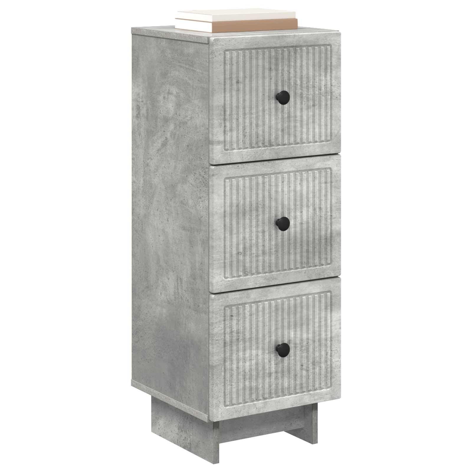 Mobile con Cassetti Grigio Cemento 33 x 34,5 x 90 cm | homemem39