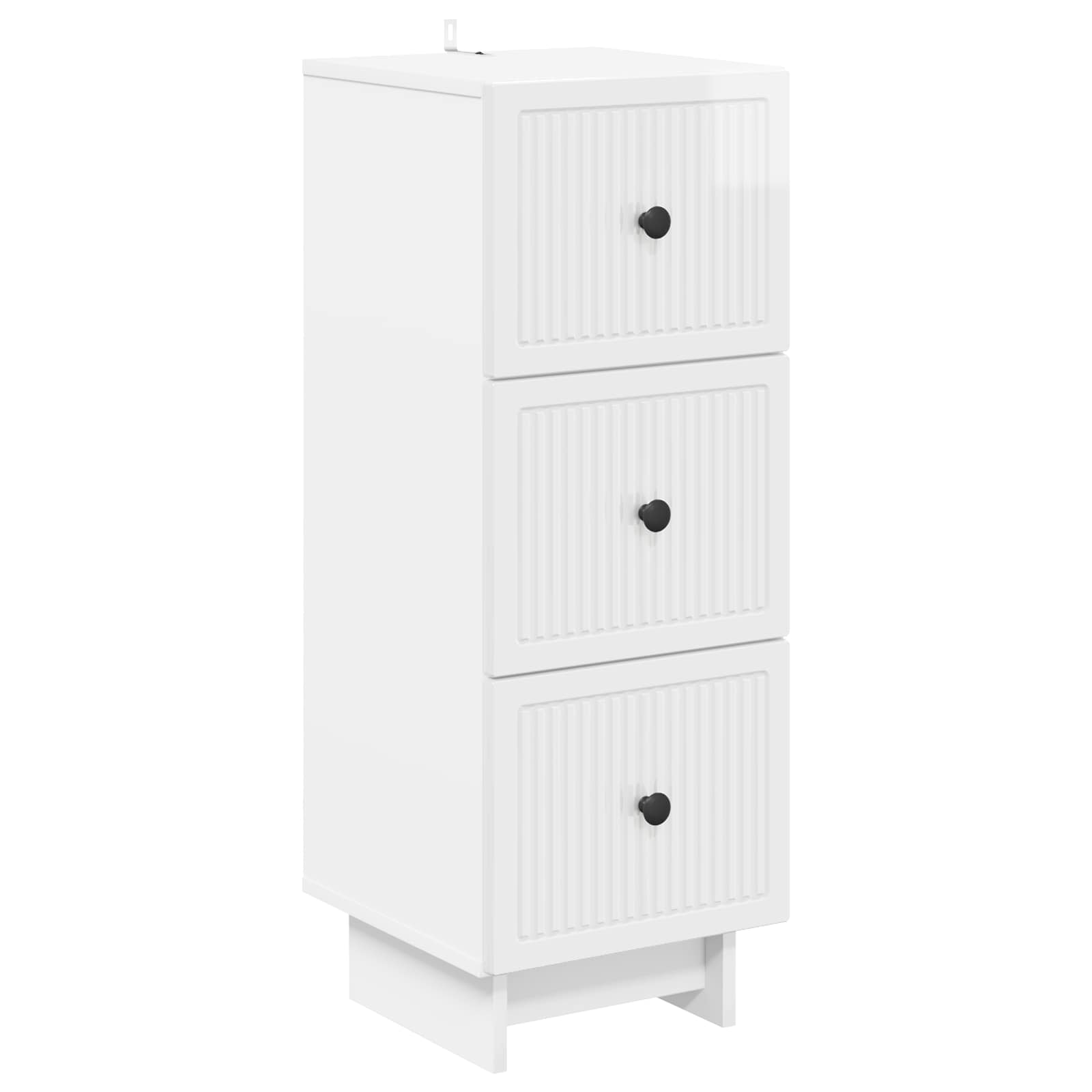 Mobile con Cassetti Bianco Lucido 33 x 34,5 x 90 cm | homemem39