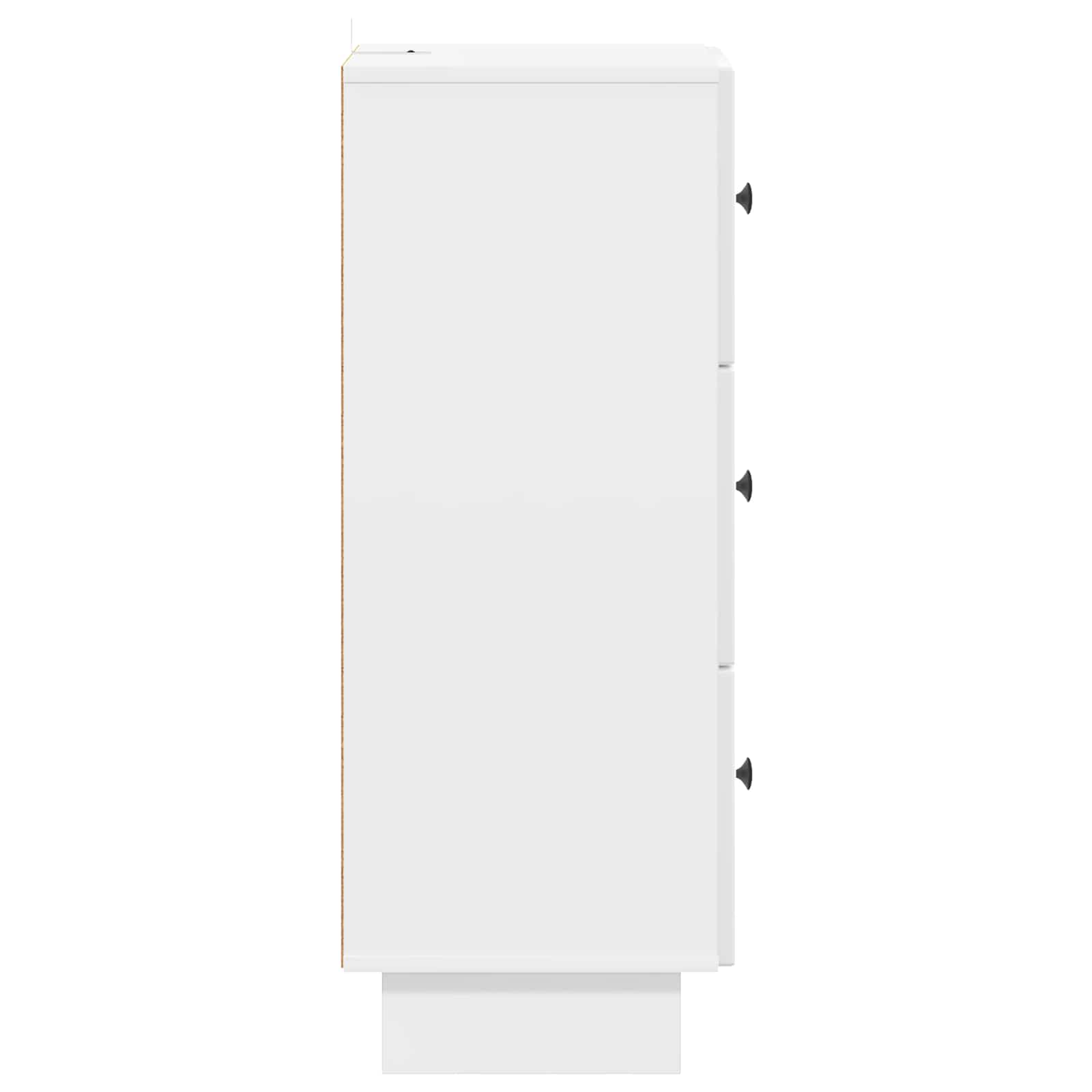 Mobile con Cassetti Bianco Lucido 33 x 34,5 x 90 cm | homemem39