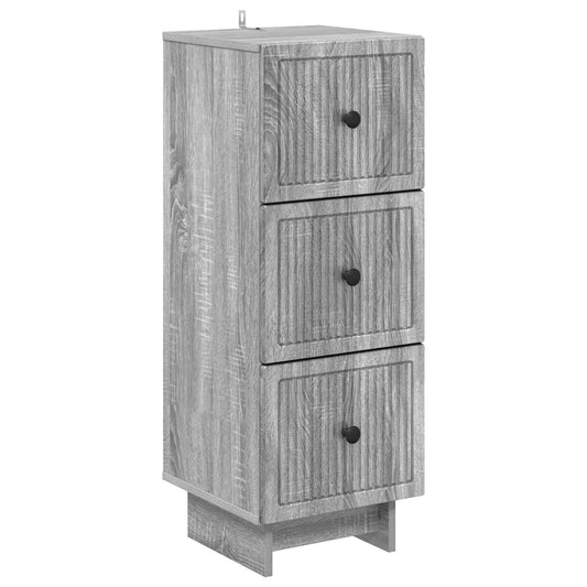 Mobile con Cassetti Grigio Sonoma 33 x 34,5 x 90 cm | homemem39