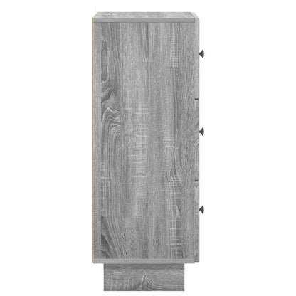 Mobile con Cassetti Grigio Sonoma 33 x 34,5 x 90 cm | homemem39