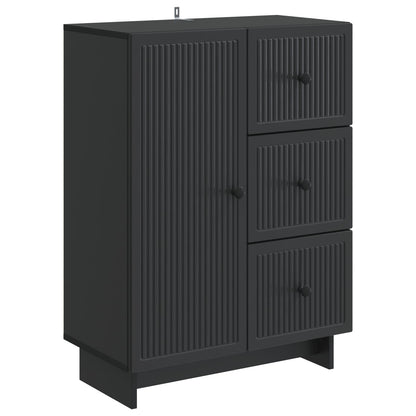 Credenza Nero 66 x 34,5 x 90 cm Legno ingegnerizzato