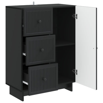 Credenza Nero 66 x 34,5 x 90 cm Legno ingegnerizzato