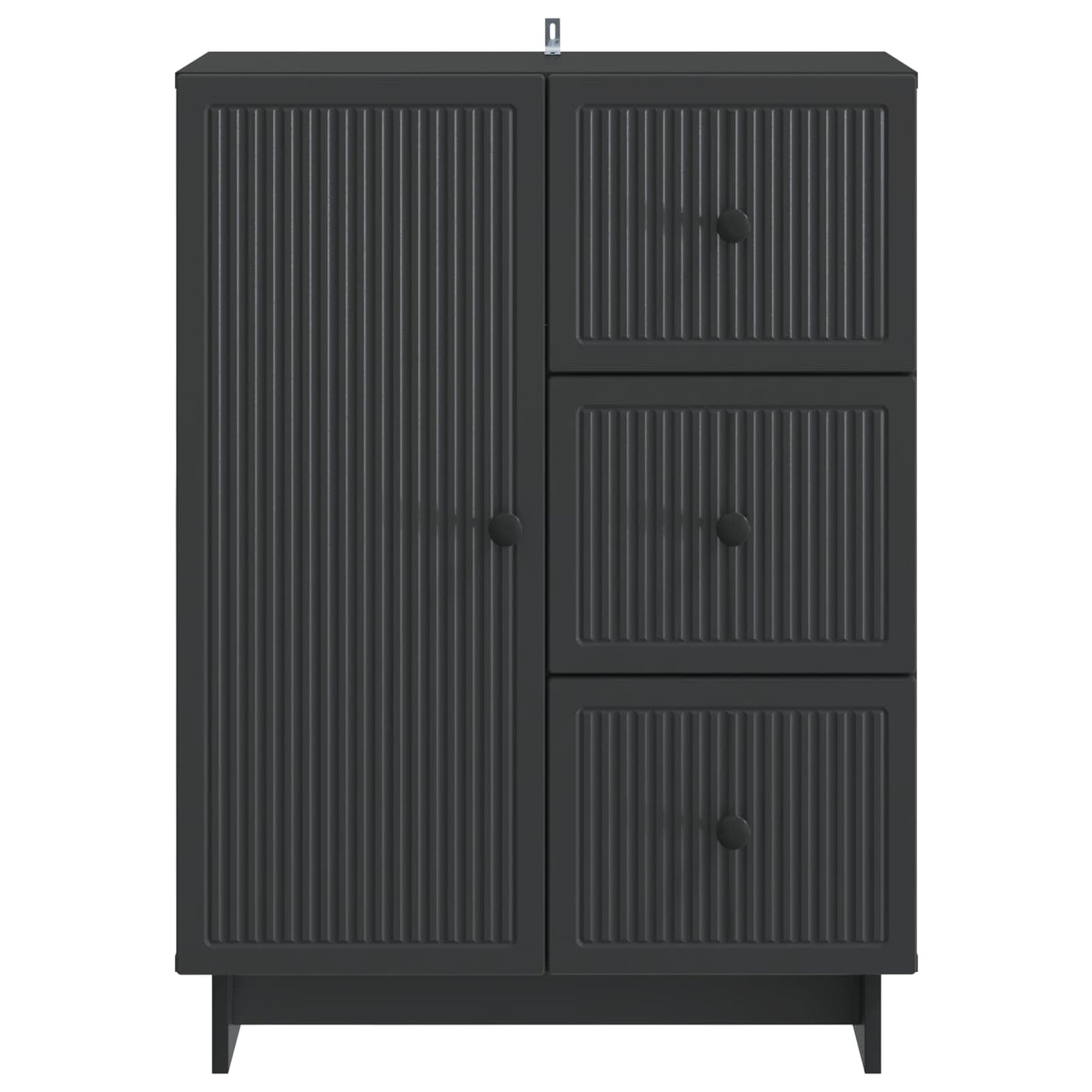 Credenza Nero 66 x 34,5 x 90 cm Legno ingegnerizzato