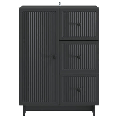 Credenza Nero 66 x 34,5 x 90 cm Legno ingegnerizzato