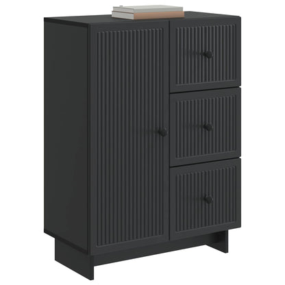 Credenza Nero 66 x 34,5 x 90 cm Legno ingegnerizzato