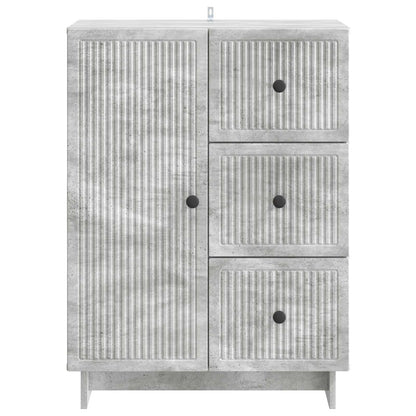 Credenza Grigio Cemento 66 x 34,5 x 90 cm Legno ingegnerizzato