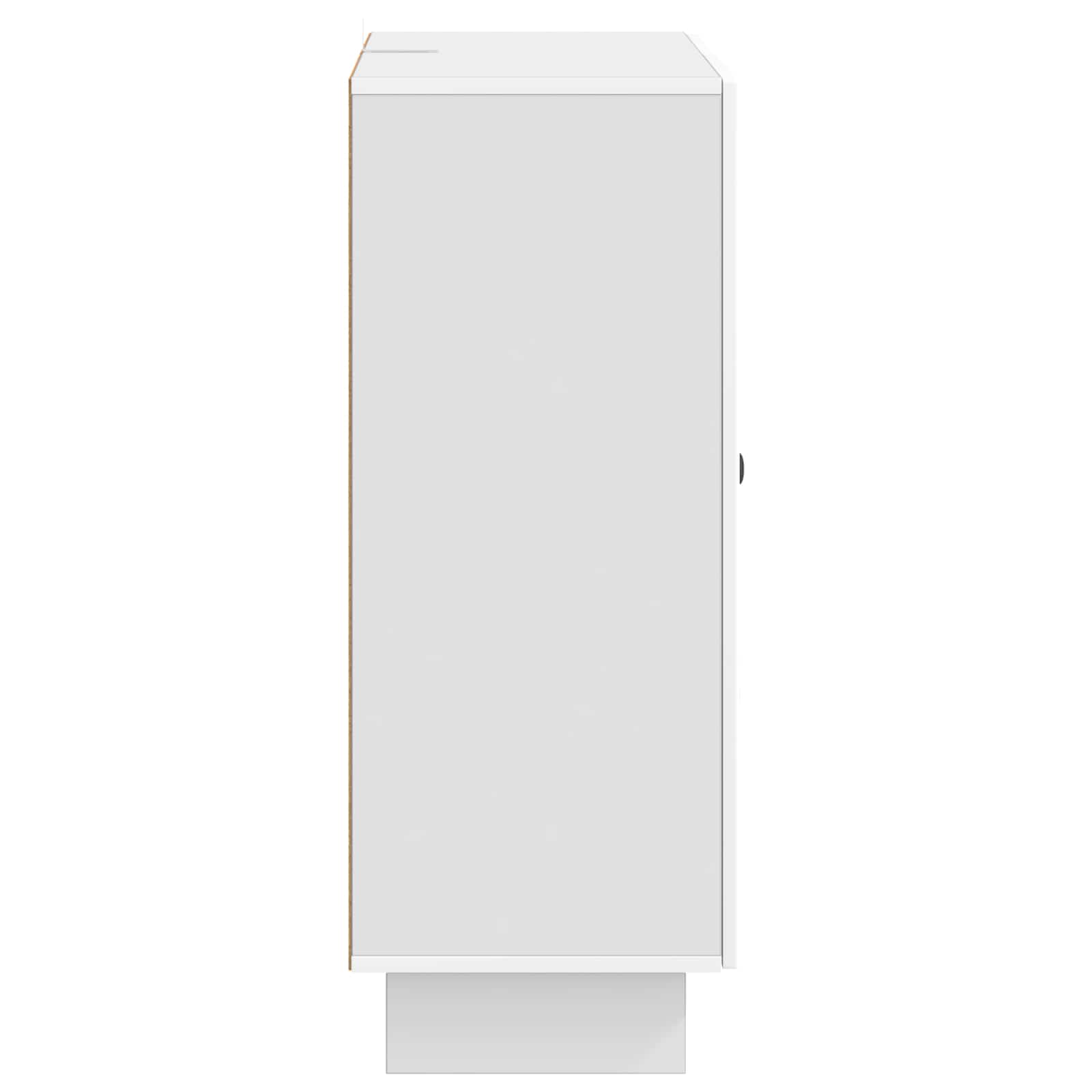 Credenza Bianco Lucido 66 x 34,5 x 90 cm Legno ingegnerizzato | homemem39