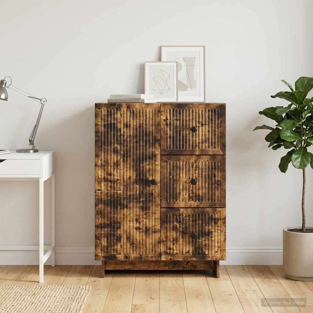 Credenza Rovere Fumo 66 x 34,5 x 90 cm Legno ingegnerizzato