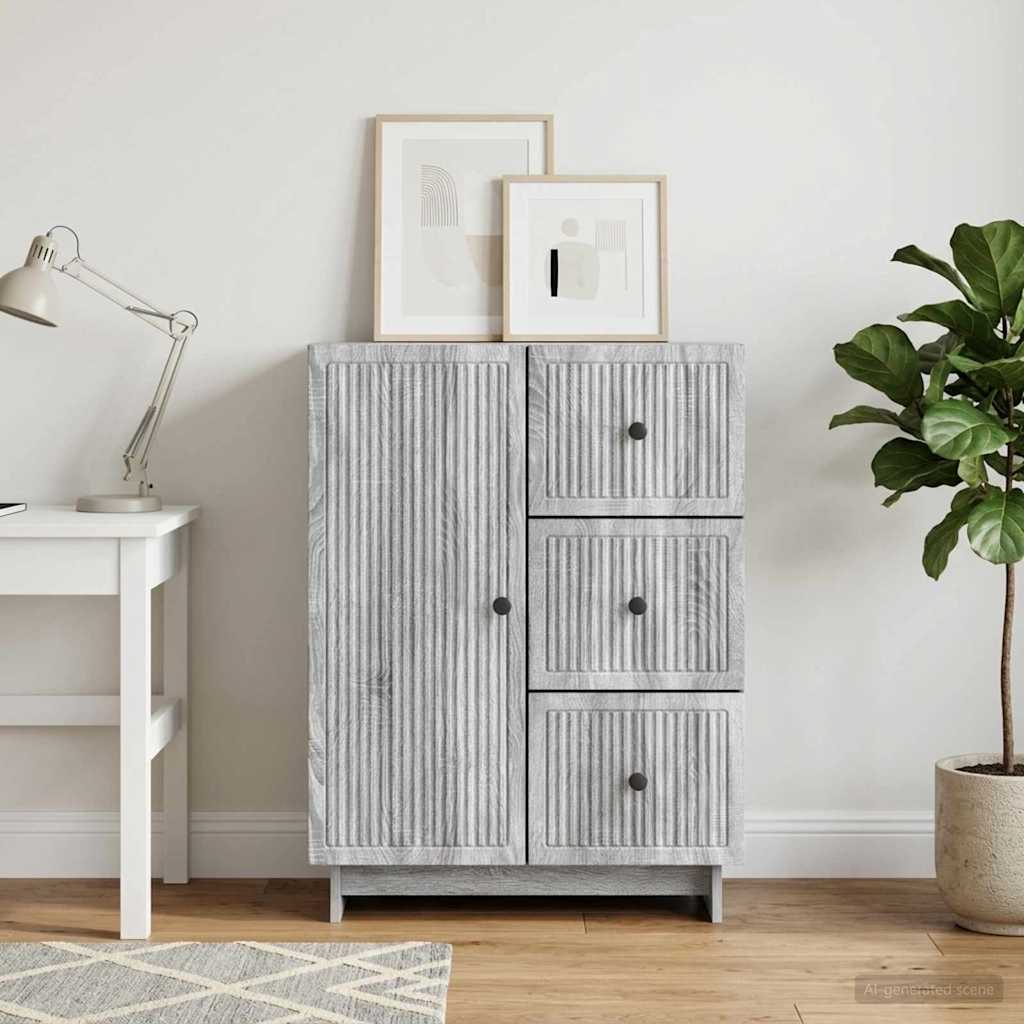 Credenza Grigio Sonoma 66 x 34,5 x 90 cm Legno ingegnerizzato