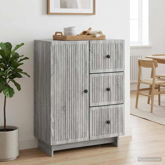 Credenza Grigio Sonoma 66 x 34,5 x 90 cm Legno ingegnerizzato