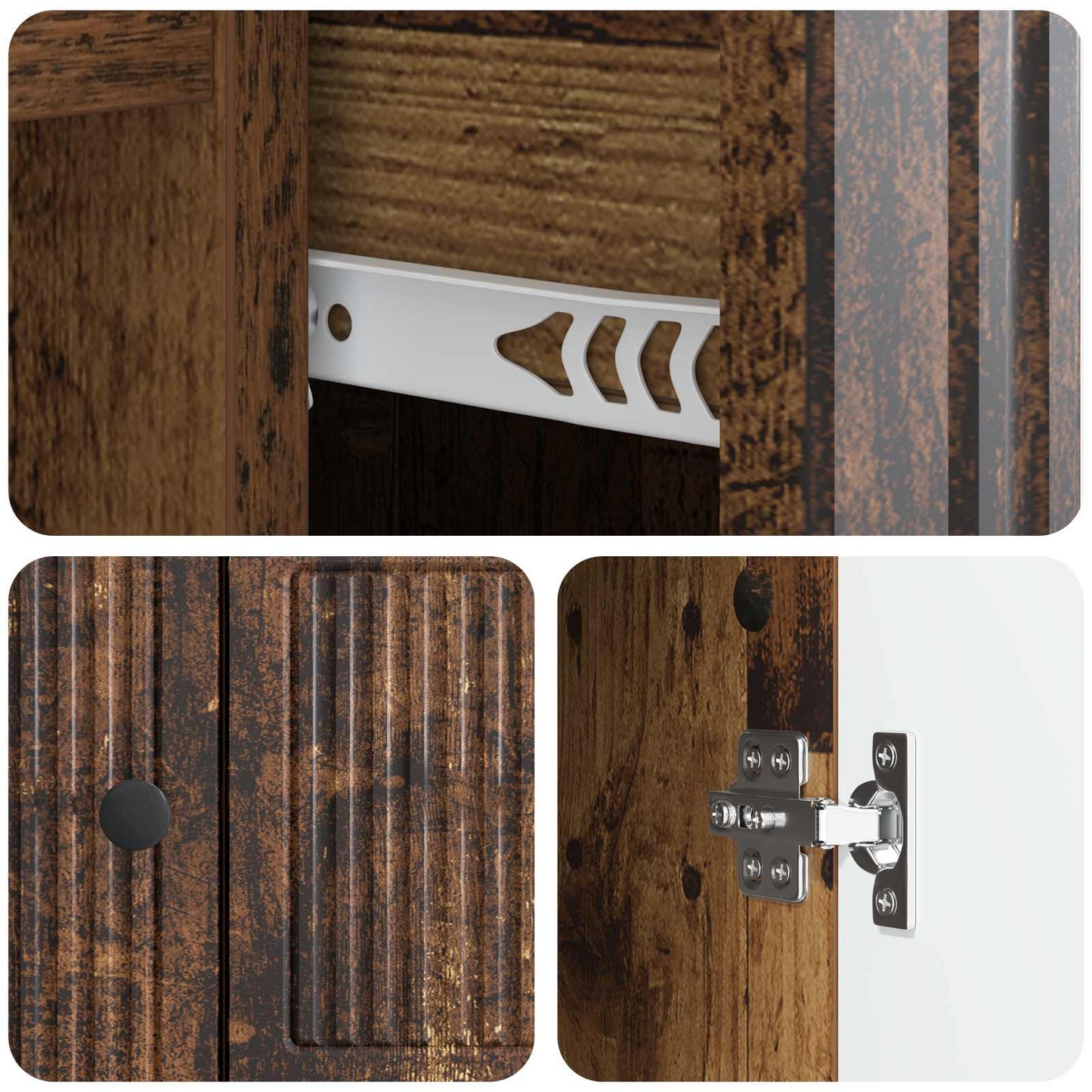 Credenza Legno antico 66 x 34,5 x 90 cm Legno ingegnerizzato